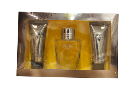 Set Top Gun: Chevron, Eau De Toilette, For Men, 100 ml + Chevron, Hydrating, Body Wash, Body & Hair, 100 ml + Chevron, Hydrating, After-Shave Balm, 100 ml - Feel You