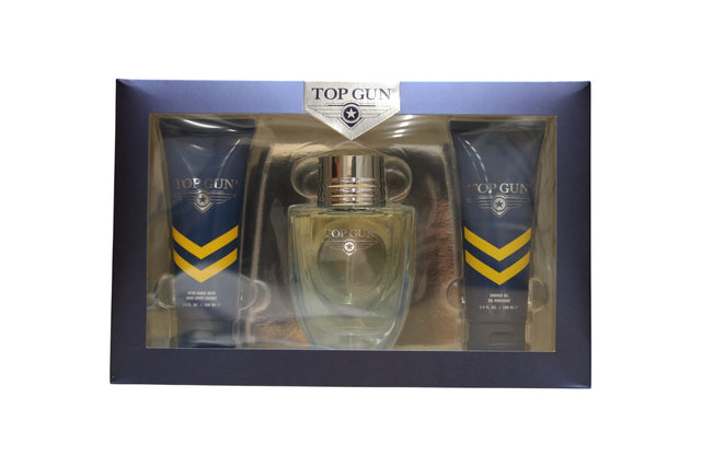 Set Top Gun: Rivet, Eau De Toilette, For Men, 100 ml + Rivet, Hydrating, Body Wash, Body & Hair, 100 ml + Rivet, Hydrating, After-Shave Balm, 100 ml - Feel You