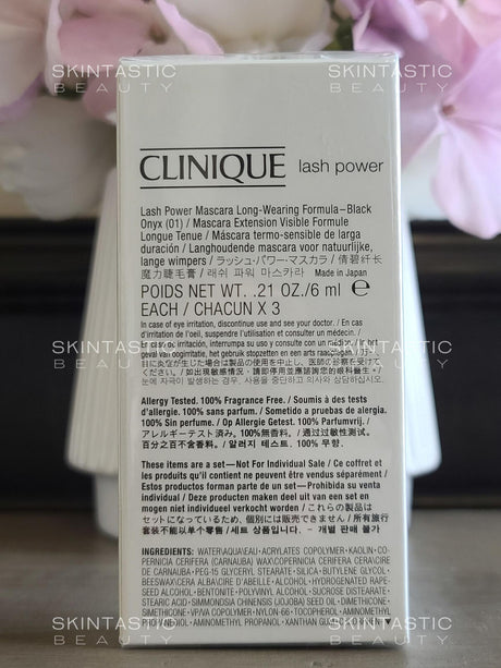 Set Trio, Clinique, Lash Power Extension, Lengthening, Mascara, 01, Black Onyx, 3 pcs, 6 ml - Feel You