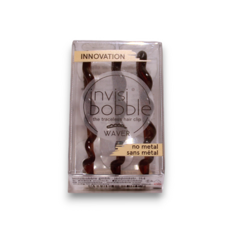 Set Trio, InvisiBobble, Waves, Hair Clip, Pretty Dark, 3 pcs - Feel You