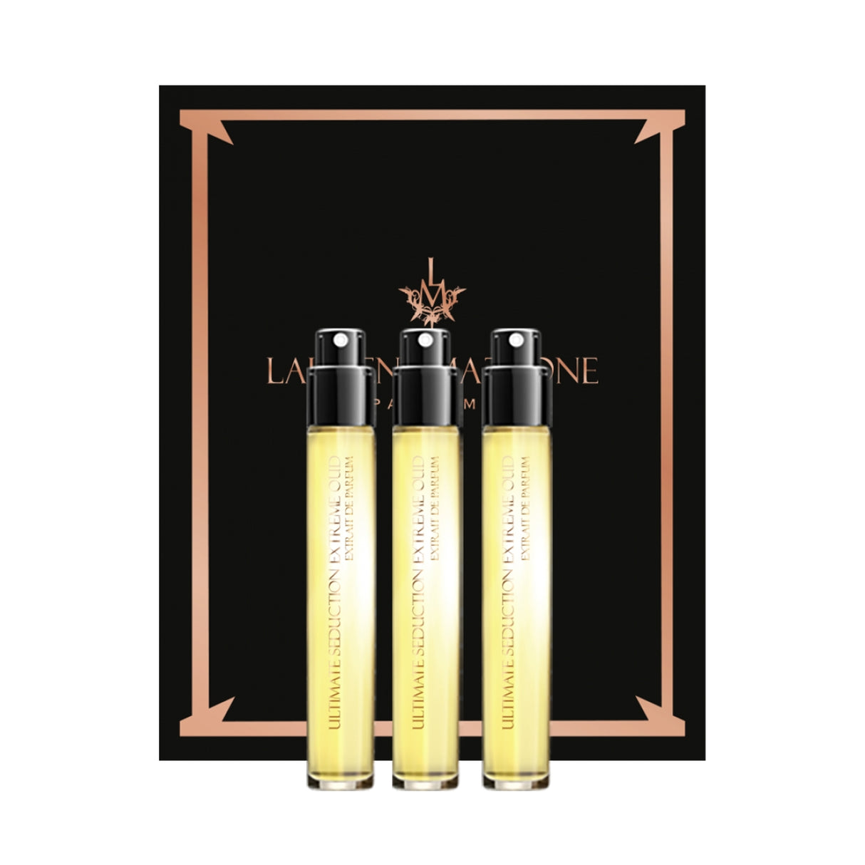 Set Trio, Laurent Mazzone, Ultimate Seduction Oud, Extrait De Parfum, Unisex, 3 pcs, 15 ml *Miniature - Feel You