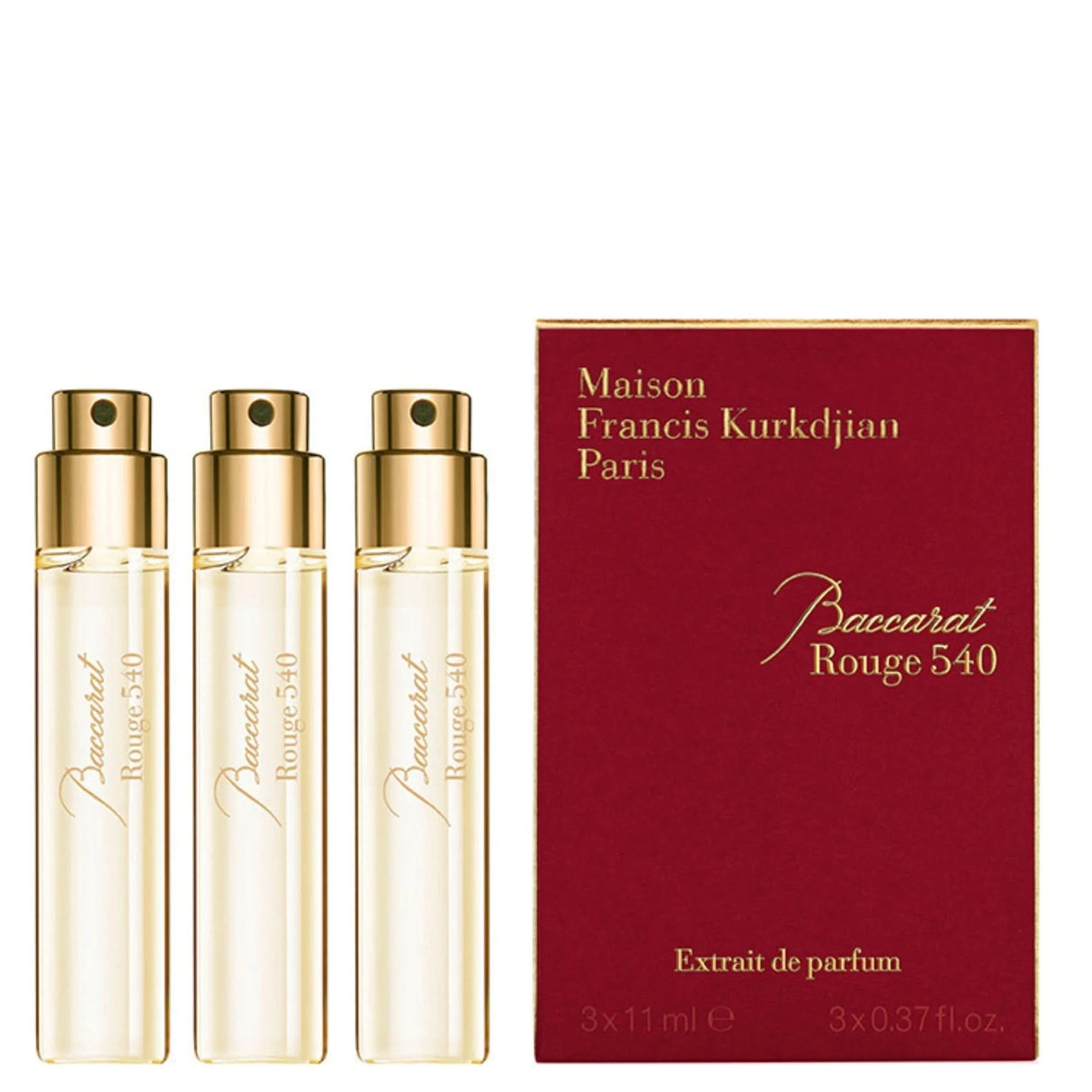 Set Trio, Maison Francis Kurkdjian, Baccarat Rouge 540, Eau De Parfum, Unisex, Refill, 3 pcs, 33 ml *Miniature - Feel You