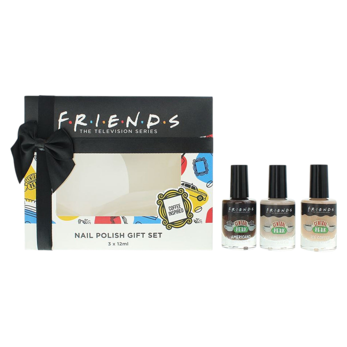Set Trio, Warner Bros, Friends, Chip-Resistant, Nail Polish, Coffee, 3 pcs, 12 ml - Feel You