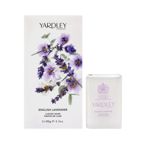 Set Trio, Yardley, English Lavender, Soap Bar, For Face & Body, 3 pcs, 100 g - Feel You