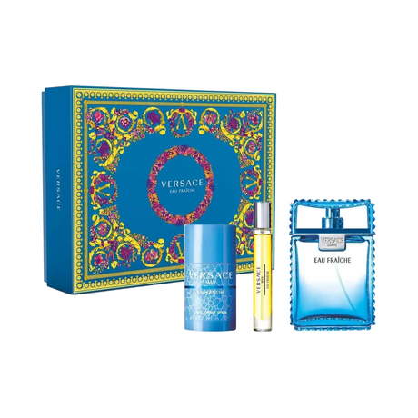 Set Versace: Eau Fraiche, Eau De Toilette, For Men, 100 ml + Eau Fraiche, Eau De Toilette, For Men, 10 ml + Eau Fraiche, Deodorant Stick, For Men, 75 ml - Feel You