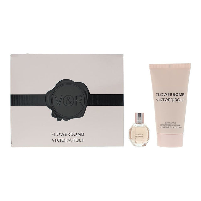 Set Viktor & Rolf: Flowerbomb, Eau De Parfum, For Women, 7 ml + Flowerbomb, Smooth, Body Lotion, Body, 50 ml - Feel You