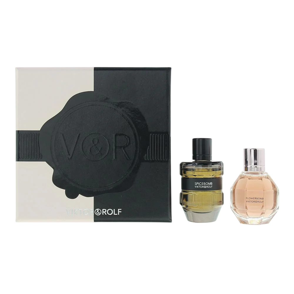 Set Viktor & Rolf: Flowerbomb, Eau De Parfum, For Women, 7 ml + Spicebomb, Eau De Toilette, For Men, 7 ml *Miniature - Feel You