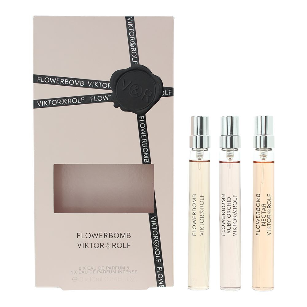 Set Viktor & Rolf: Flowerbomb Ruby Orchid, Eau De Parfum, For Women, 10 ml + Flowerbomb Nectar, Eau De Parfum, For Women, 10 ml + Flowerbomb, Eau De Parfum, For Women, 10 ml - Feel You