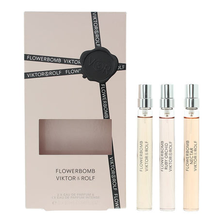 Set Viktor & Rolf: Flowerbomb Ruby Orchid, Eau De Parfum, For Women, 10 ml + Flowerbomb Nectar, Eau De Parfum, For Women, 10 ml + Flowerbomb, Eau De Parfum, For Women, 10 ml - Feel You