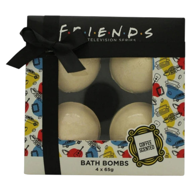 Set, Warner Bros, Friends, Relaxing, Coffee, Bath Bomb, Coffee, x4 pcs, 65 g - Feel You