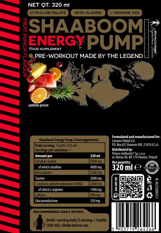 Shaaboom Energy Pump | Ready-To-Drink Pre-Workout Drink - 320 мл - Feel You