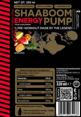 Shaaboom Energy Pump | Ready-To-Drink Pre-Workout Drink - 320 мл - Feel You