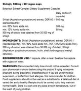 Shilajit 500 mg | 60:1 Extract with 60+% Fulvic Acids - 60 капсули - Feel You