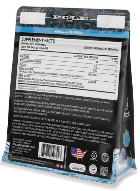 Shilajit Gummies 600 mg - 60 желирани бонбони - Feel You