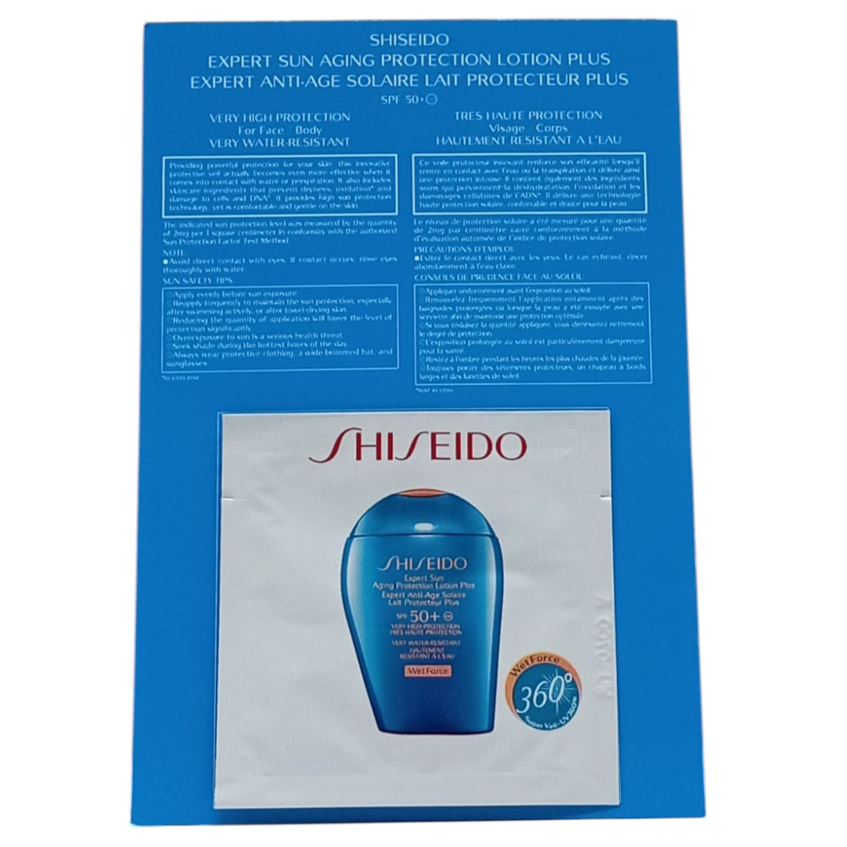 Shiseido, Expert Sun, Sun Protection, Sunscreen Lotion, SPF 50+, 2 ml *Sample - Feel You