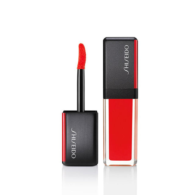 Shiseido, LacquerInk LipShine, Cream Lipstick, 305, Red Flicker, 6 ml - Feel You