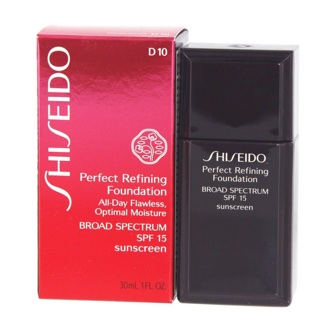Shiseido, Perfect Refining, Moisturizing, Liquid Foundation, D10, Golden Brown, SPF 15, 30 ml - Feel You
