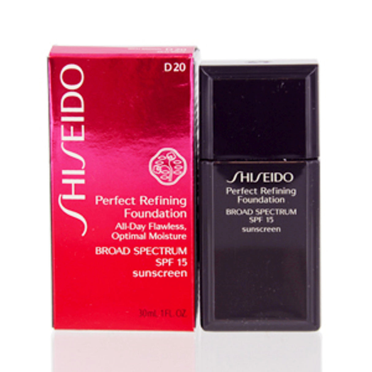 Shiseido, Perfect Refining, Moisturizing, Liquid Foundation, D20, Rich Brown, SPF 15, 30 ml - Feel You