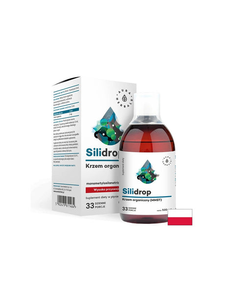 Грижа за косата, кожата и ноктите - Органичен Силиций - Silidrop, 5 mg х 500 ml Aura Herbals - Feel You