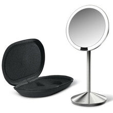 Simplehuman - Sensor s LED osvětlením, 10x zvětšení - Cestovní dobíjecí kosmetické zrcátko - Feel You