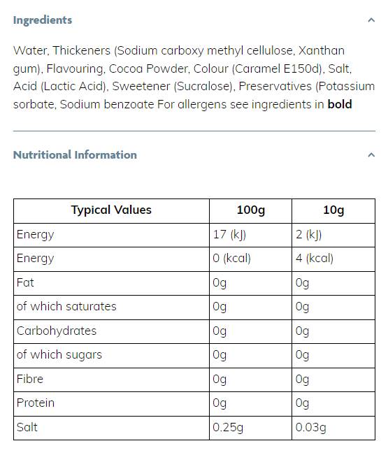 Skinny Syrup | Chocolate - 425 мл - Feel You