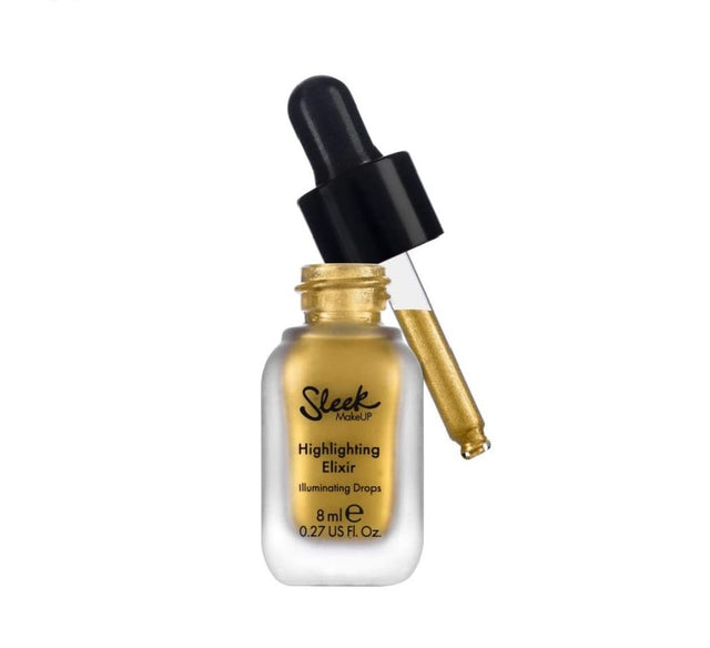 Sleek MakeUP, Elixir, Liquid Highlighting Drops, For Shoulders & Decollete, Gold, 8 ml - Feel You