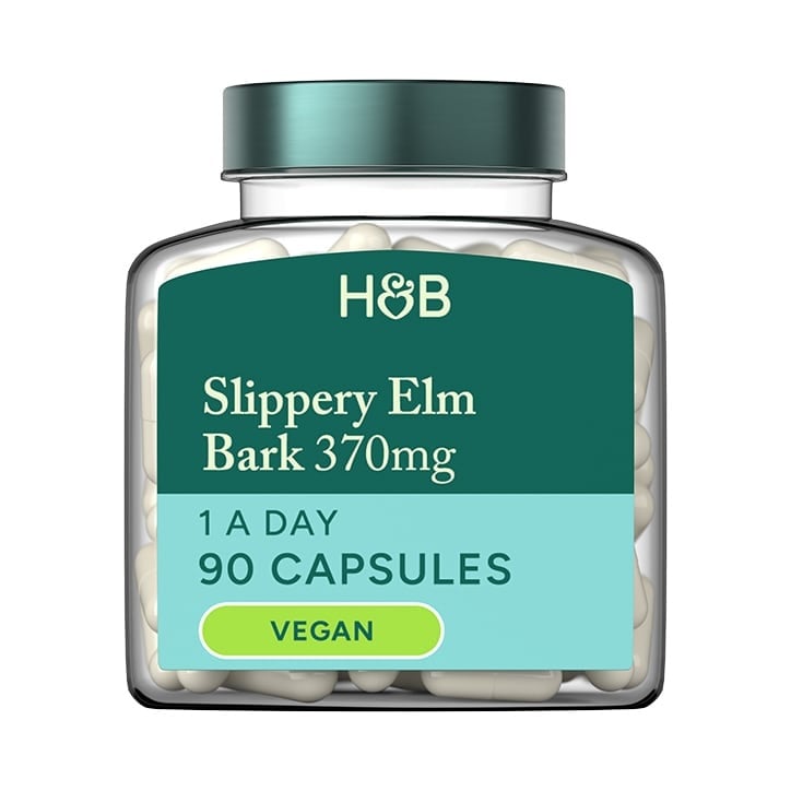 Хлъзгав бряст кора (Slippery Elm Bark) 370мг 90 капсули, H&B - Feel You
