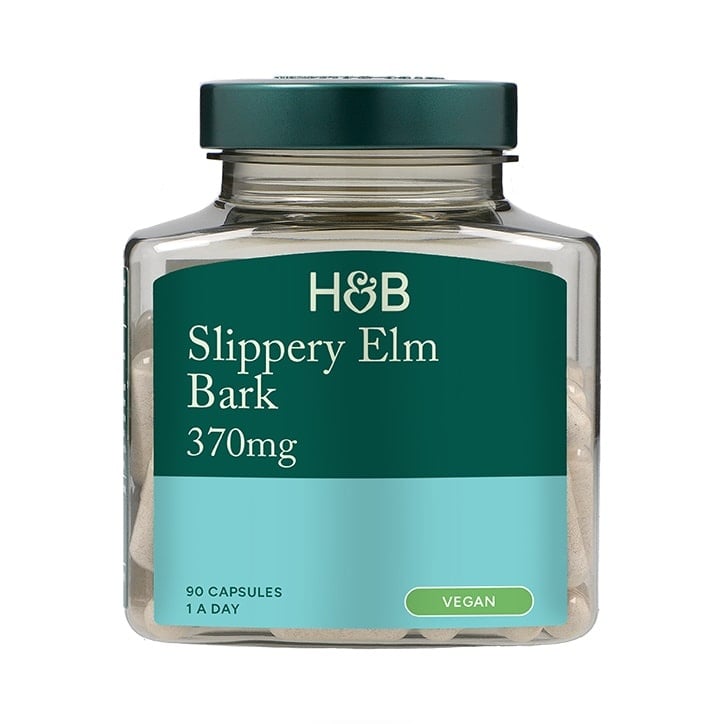 Хлъзгав бряст кора (Slippery Elm Bark) 370мг 90 капсули, H&B - Feel You