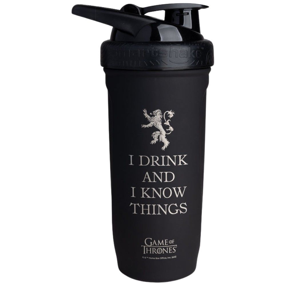 Smart Reforce Stainless Steel Shaker | Game Of Thrones I Drink and I Know Things - 900 мл - Feel You