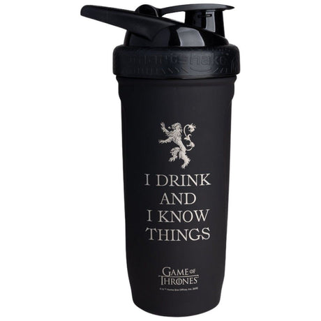 Smart Reforce Stainless Steel Shaker | Game Of Thrones I Drink and I Know Things - 900 мл - Feel You