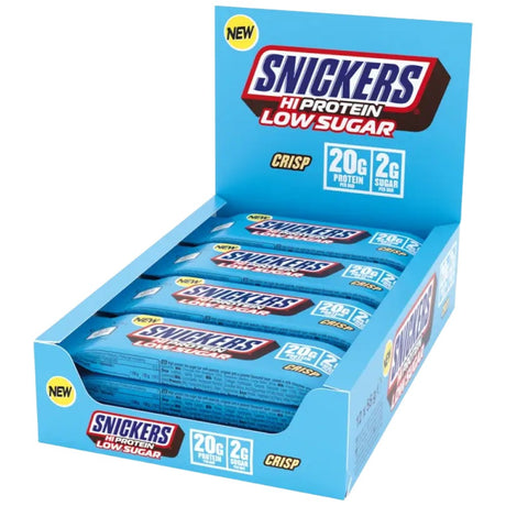 Snickers Crisp Low Sugar High Protein Bar - 12 x 55 грама - Feel You