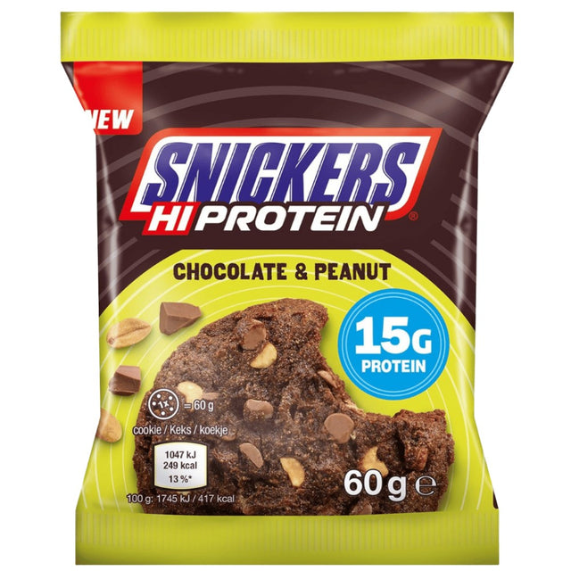 Snickers High Protein Cookie - Chocolate & Peanut - 60 грама - Feel You