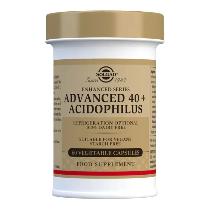 Solgar 40 Plus Acidophilus Advanced 60 Veggie Capsules - Feel You