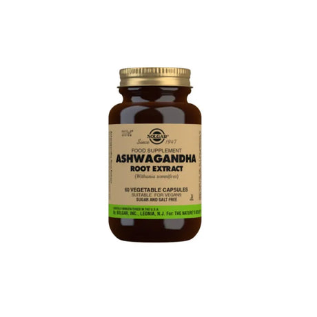 Solgar Ashwagandha Root Extract Vegetable Capsules - Pack of 60 - Feel You
