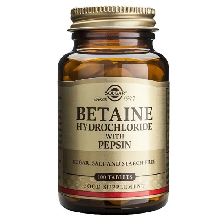 Solgar Betaine Hydrochloride 100 Tablets - Feel You