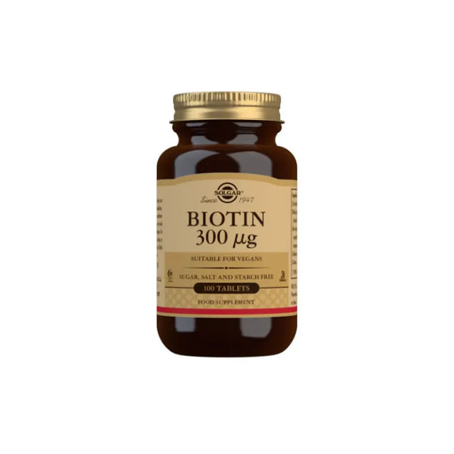 Solgar Biotin 300 µg Tablets - Pack of 100 - Feel You