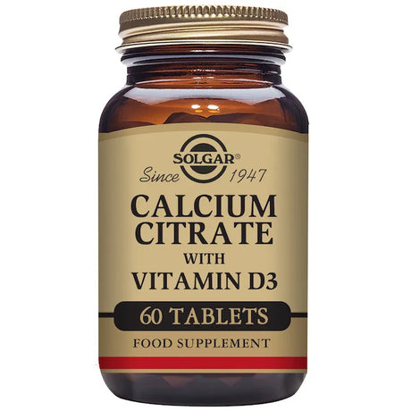 Solgar Calcium Citrate With Vitamin D3 60 Tablets - Feel You