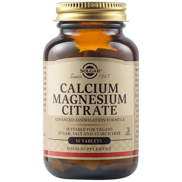 Solgar Calcium Magnesium Citrate - 50 Таблетки - Feel You