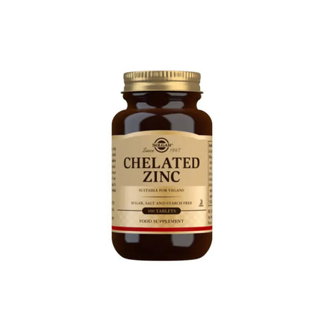 Solgar Chelated Zinc Tablets - Pack of 100 - Feel You