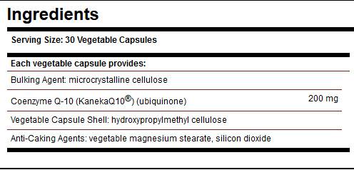 Solgar Coenzyme Q10 200 mg - 30 капсули - Feel You
