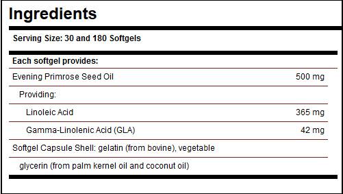 Solgar Evening Primrose Oil 500 mg/ Cold Pressed - 30 Гел капсули - Feel You