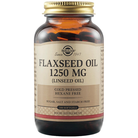 Solgar Flaxseed Oil 1250 mg - 100 Гел капсули - Feel You