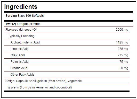 Solgar Flaxseed Oil 1250 mg - 100 Гел капсули - Feel You