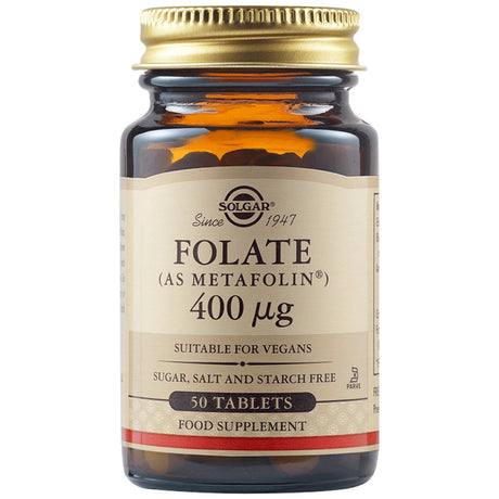 Solgar Folate 400 mcg - 50 Таблетки - Feel You