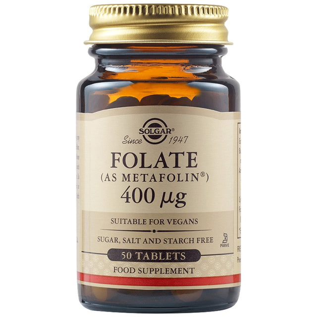 Solgar Folate 400 mcg - 50 Таблетки - Feel You