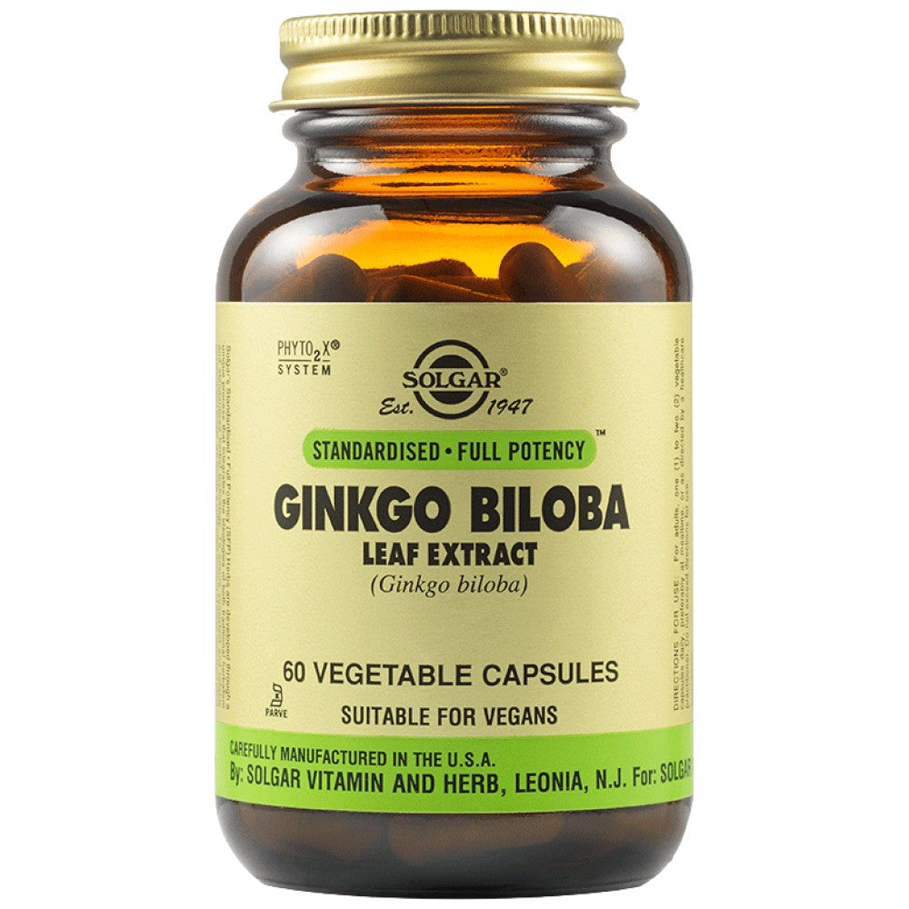 Solgar Ginkgo Biloba Leaf Extract - 60 капсули - Feel You