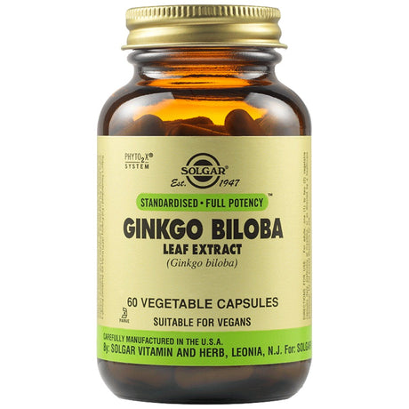 Solgar Ginkgo Biloba Leaf Extract - 60 капсули - Feel You