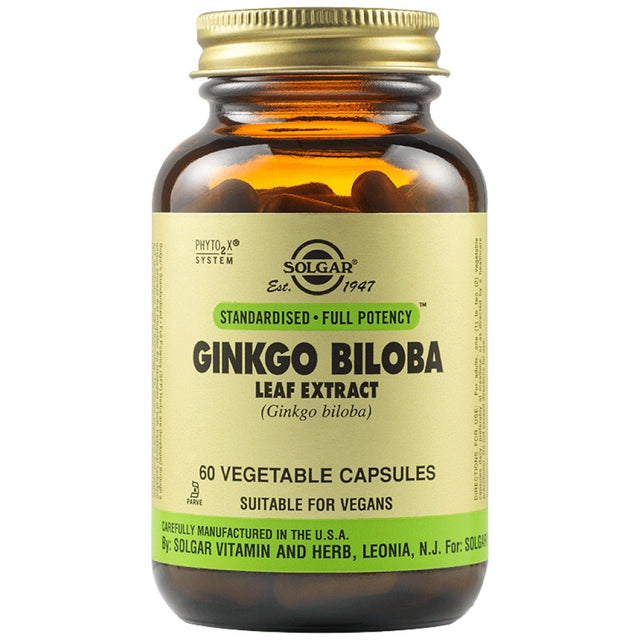 Solgar Ginkgo Biloba Leaf Extract - 60 капсули - Feel You