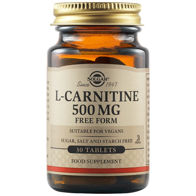 Solgar L-Carnitine 500 mg - 30 Таблетки - Feel You