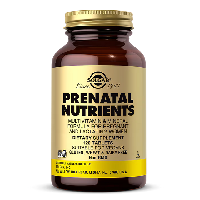 Solgar Prenatal Nutrients - 120 Таблетки - Feel You